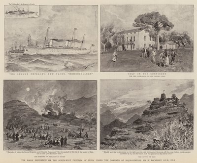 De Isazai-expeditie aan de noordwestelijke grens van India, onder bevel van generaal-majoor Sir W Lockhart door Stoewer Willy